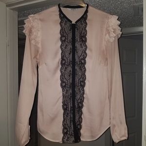 Beautiful polyester lite pink blouse